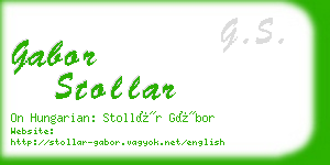 gabor stollar business card